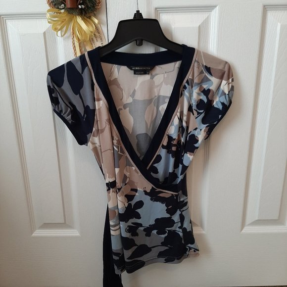 BCBG Faux Wrap Top - XS - Picture 1 of 8